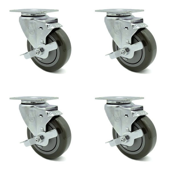 Regency 600CSW415WB U-Boat Utility Cart Caster Replacement Set -